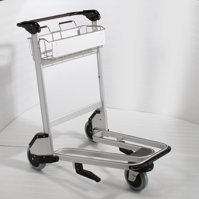 Stainless Steel Airport Luggage Trolley Airport Push Passenger Baggage Cart
