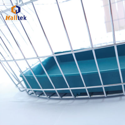 Popular Zinc / Chrome Plating Cosmetics Shop Wire Metal Grocery Shopping Basket With Plastic Tray