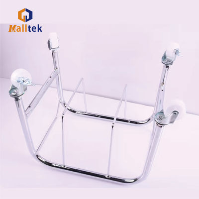 4-Wheel Shopping Basket Holder with 2-Inch Casters