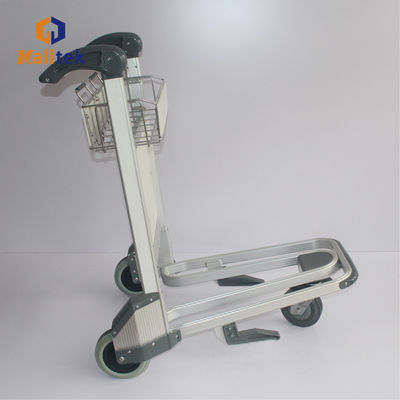 Aluminum Alloy Airport Luggage Trolley For Intermational Airport