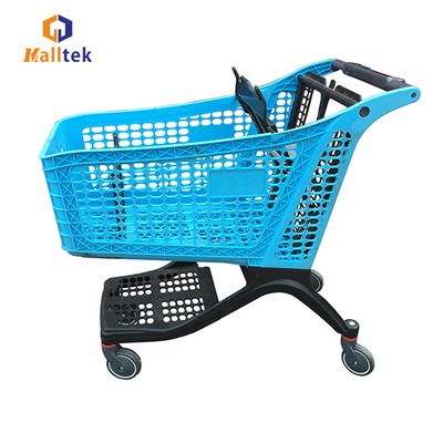 175L Carro de compras de plástico puro de supermercado colores personalizados