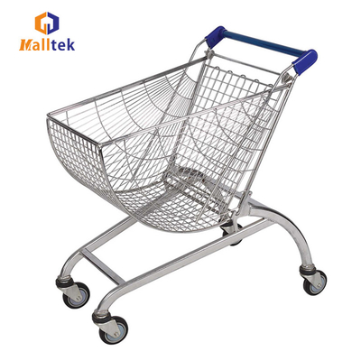 Camión de compras de metal en forma de ventilador tipo V para supermercado