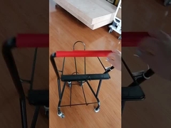 Supermercado de acero doble removible carrito de compras para la cesta