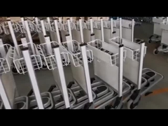3 ruedas 250KG Airport Trolley de equipaje de aleación de aluminio con freno automático