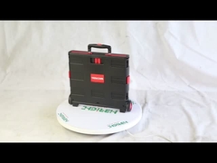 Carro de supermercado plegable a mano con rueda de PVC de plástico