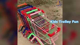Carrito de compras de supermercado para niños de metal